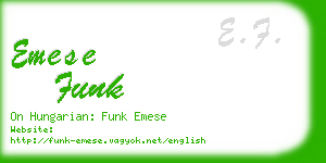 emese funk business card